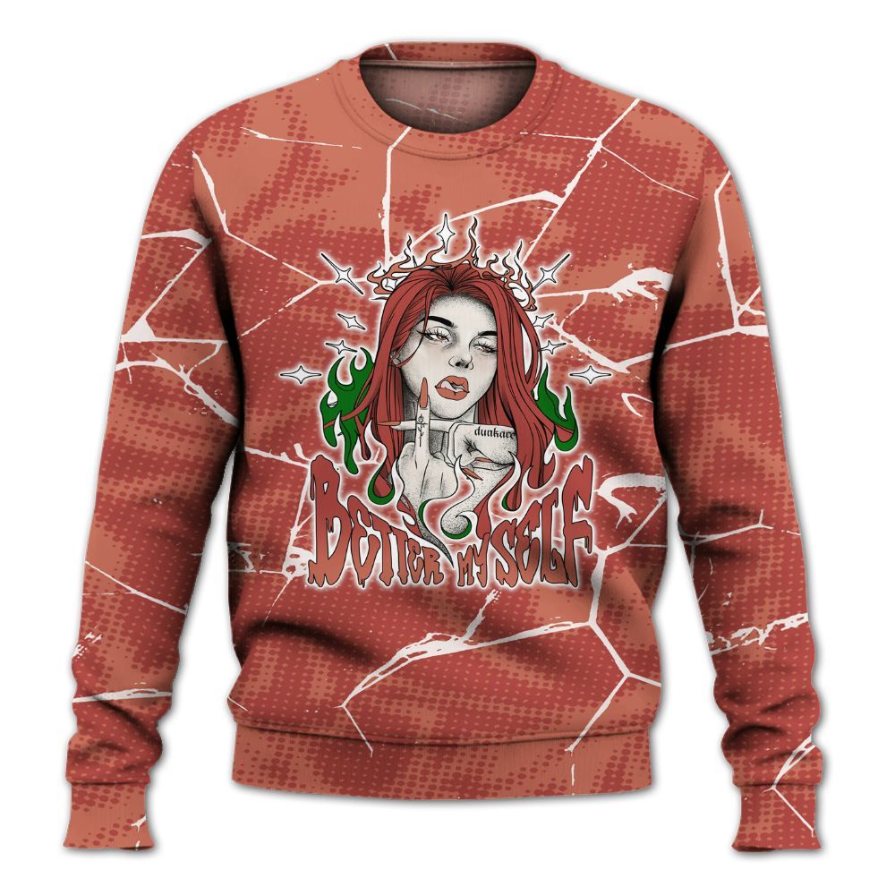 Sweatshirt To Match Dune Red 13s - My-Self Crack Unique All Over Print