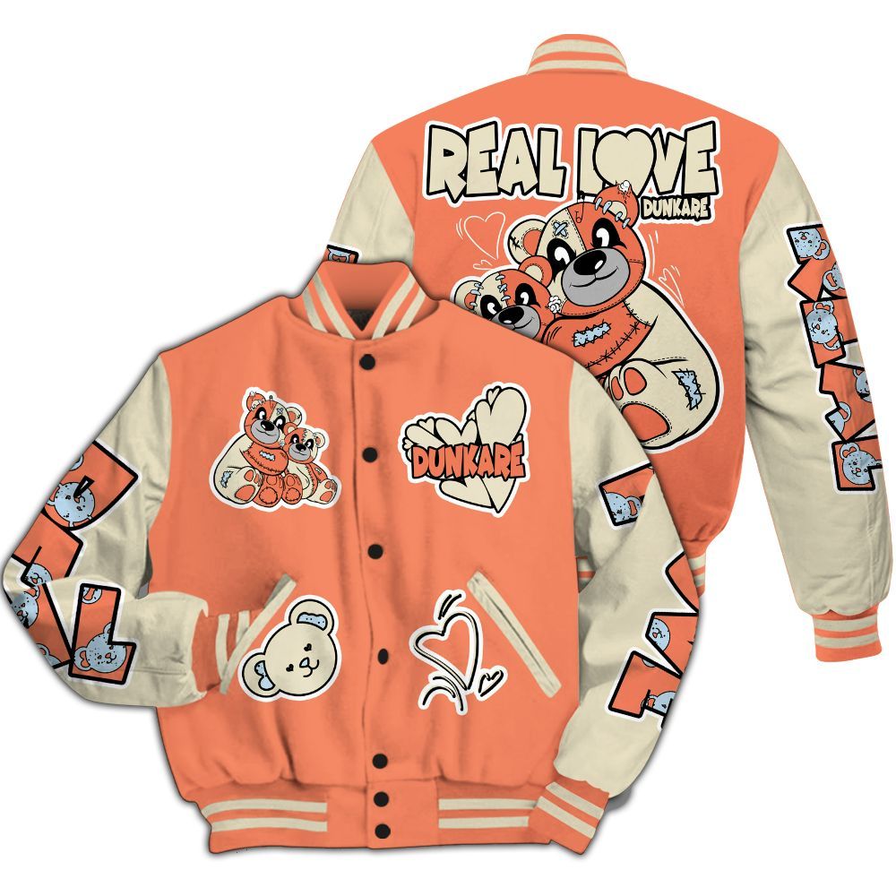 Varsity Jacket To Match DJ Khaled Crimson Bliss 5s - Sincere Fondness Bear All Over Print