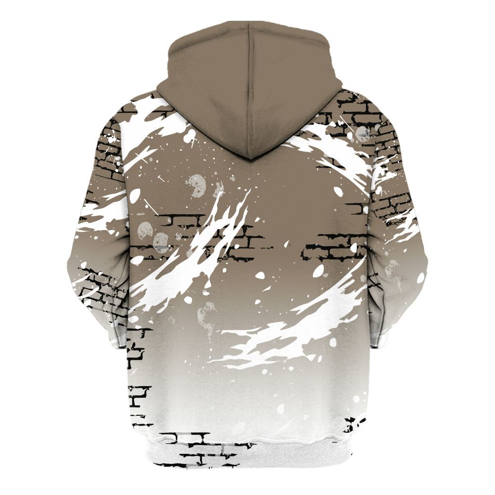 Hoodie To Match Low OG Dark Mocha 1s - Values Of Loyalty Drip All Over Print