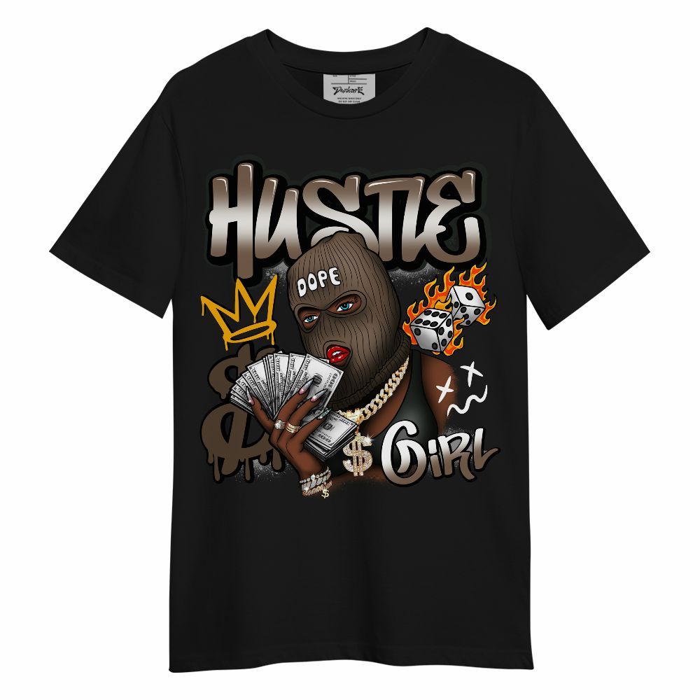 Shirt To Match Dark Mocha Jack - Money Hustles Girl Streetwear Unisex Shirt