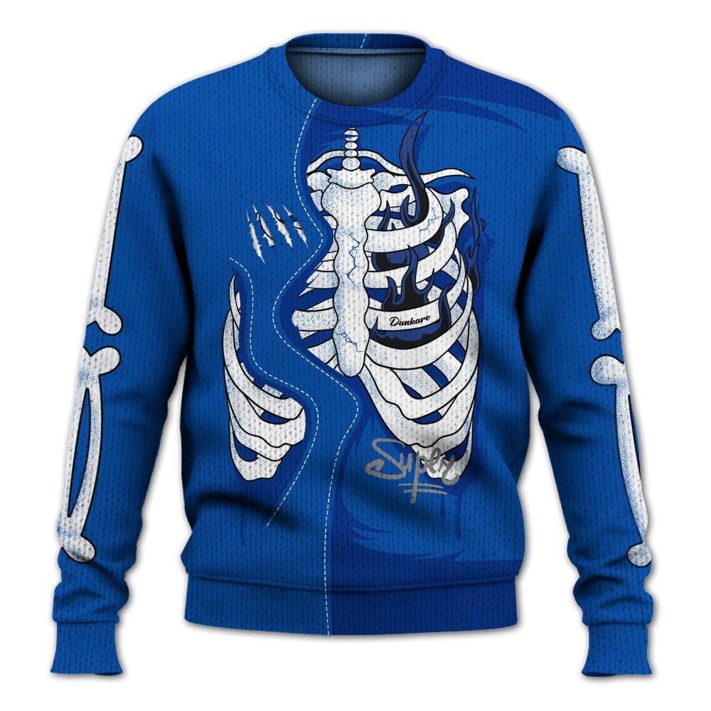 Knitted Sweater To Match Racer Blue 5s - It's The Kick For Me