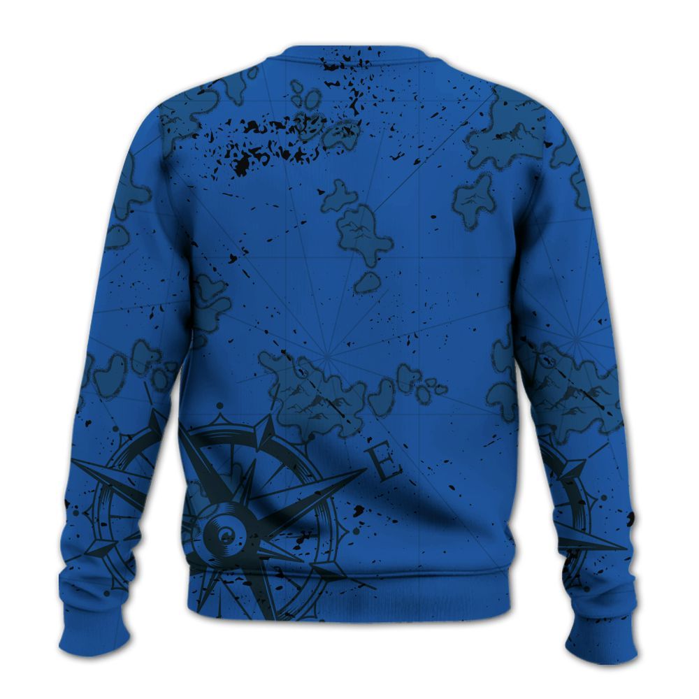 Sweatshirt To Match Low Space Royal 11s - Skeleton Jar Of Dirt Retro All Over Print