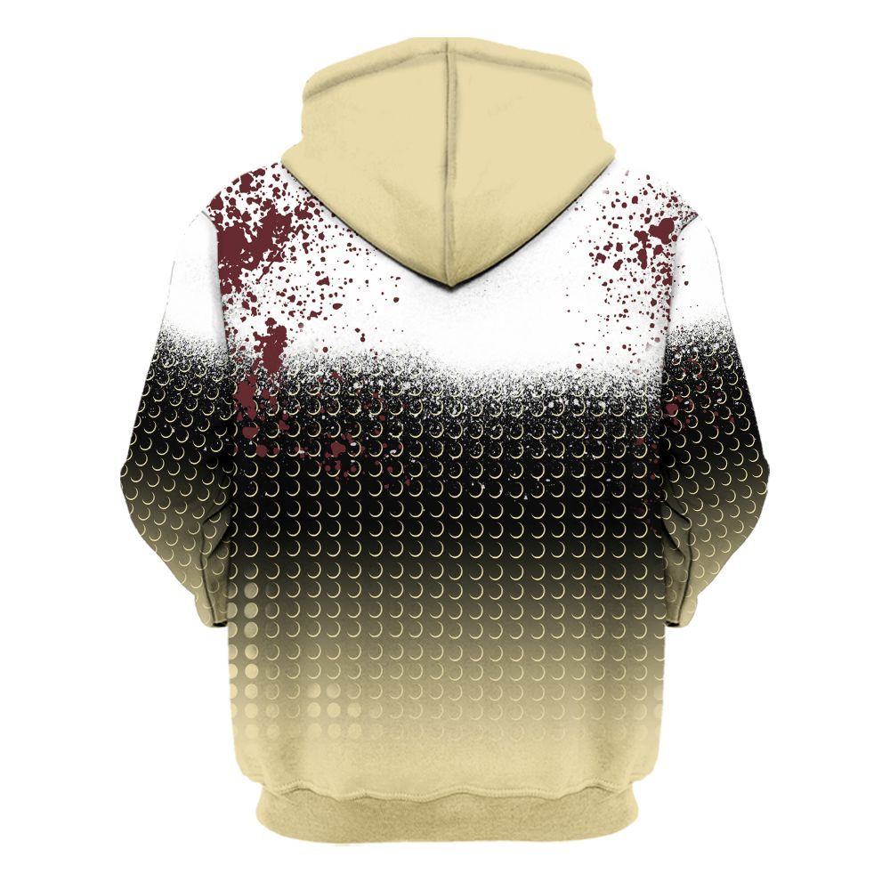 Hoodie To Match Women Phantom 12s - Halftone Time Is Money All Over Print