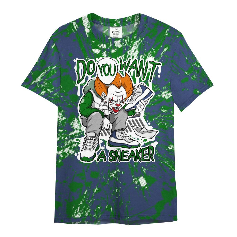 Shirt To Match Midnight Navy 13s - Clown Scary Sneakers Graphic Halloween All Over Print