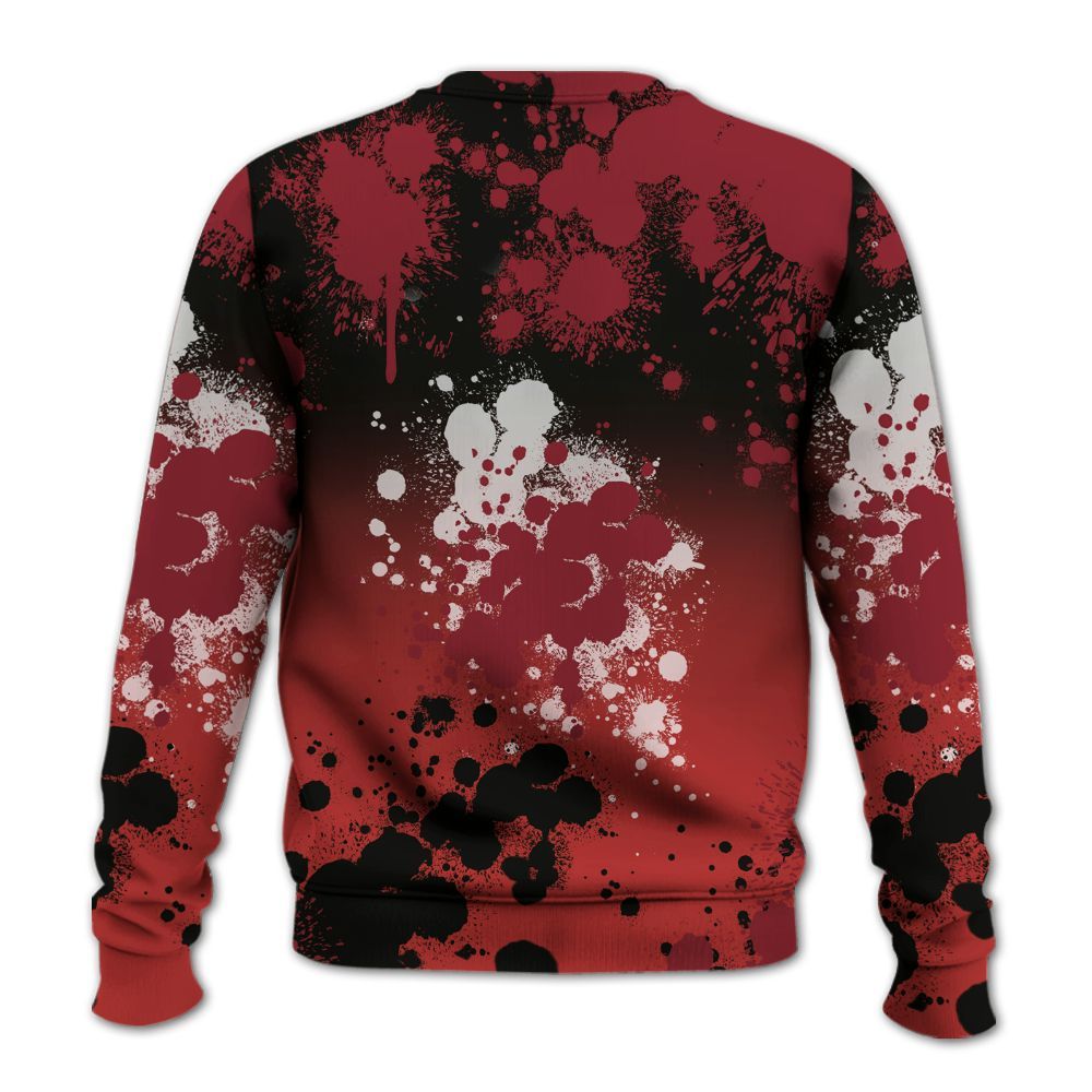 Sweatshirt To Match Bred Reimagined 4s - Trust No One Scary All Over Print