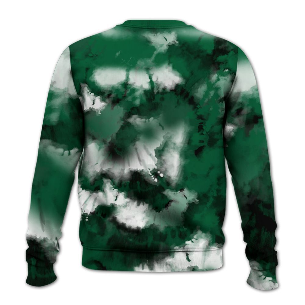 Sweatshirt To Match High Gorge Green 1s - God Blessed Tie Dye All Over Print