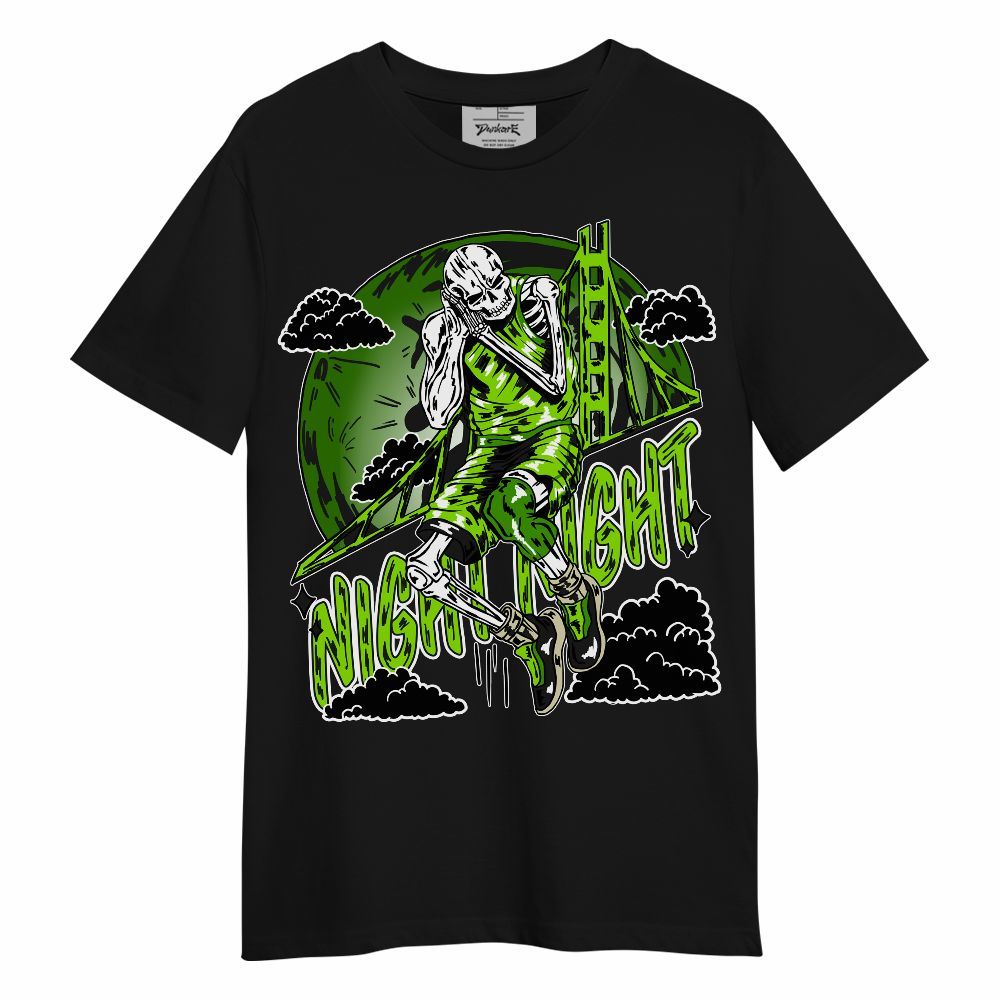 Shirt To Match Electric Green 6s - Seeya Skeleton Unisex Shirt