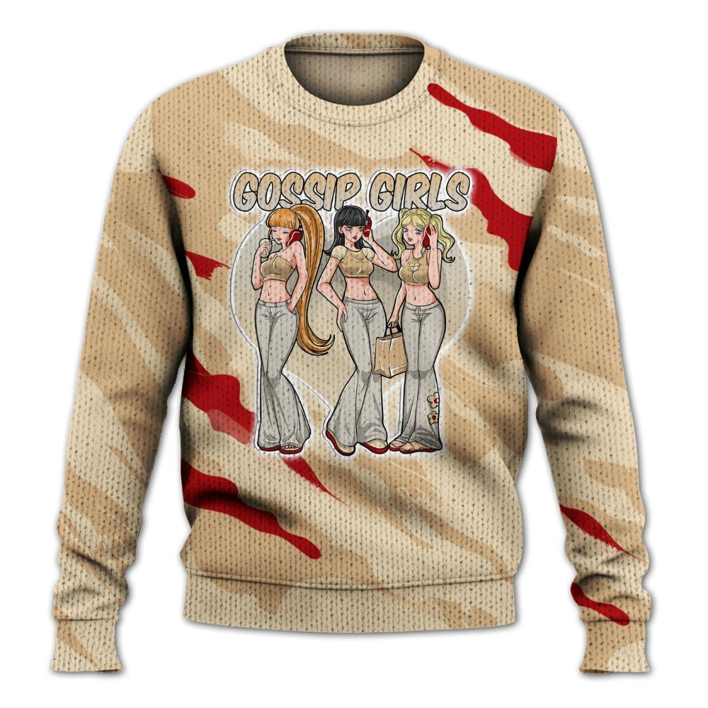 Knitted Sweater To Match Dunk Low Strawberry Waffle - Gossip'Girls