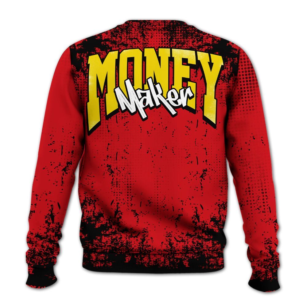 Sweatshirt To Match Ferrari 14s - Move In Silence Money Retro All Over Print