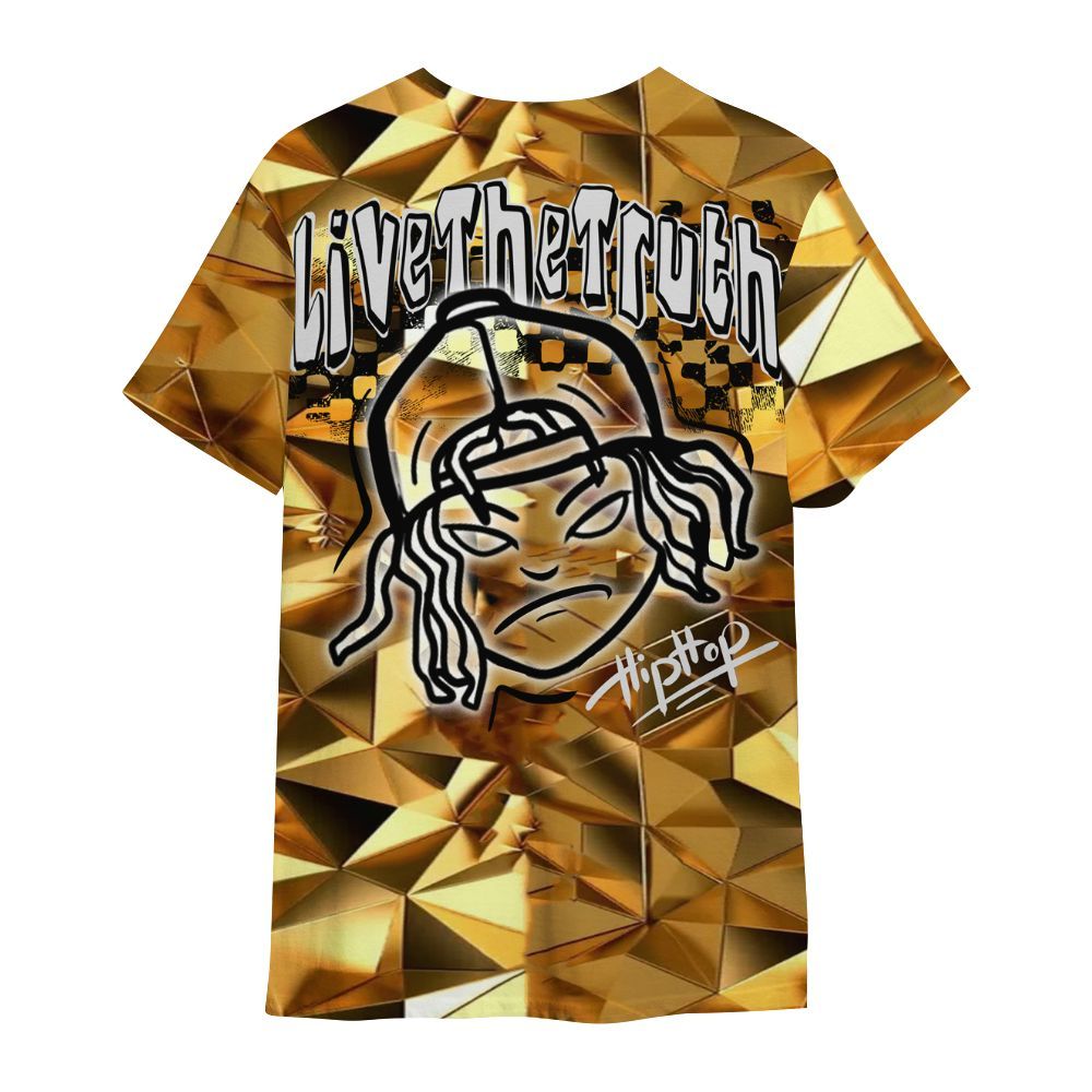 Shirt To Match NET Gold 4s - Feel Life Street Style All Over Print