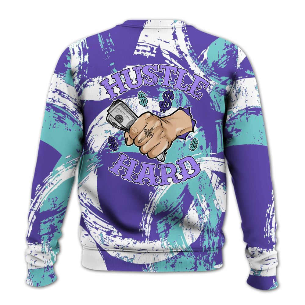 Sweatshirt To Match Low Hornets 1s - Hustles Hard! Splash All Over Print