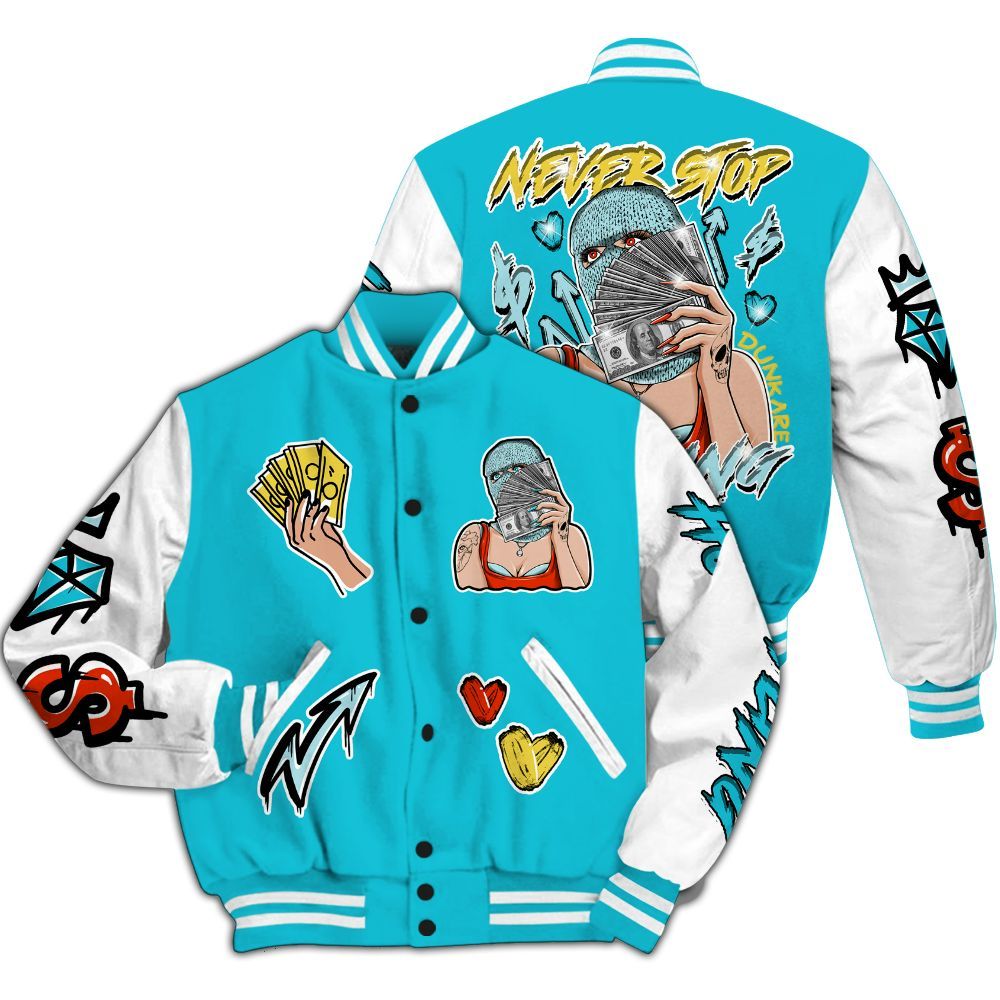 Varsity Jacket To Match Dunk Low KD 17 N7 - Hustling Unique All Over Print