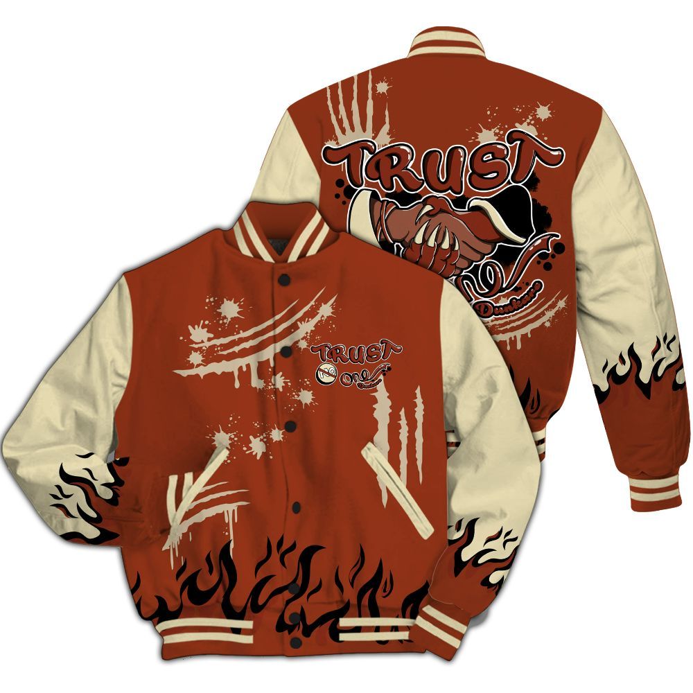 Varsity Jacket To Match Retro Eastside Golf 12s - Graphic Trust No One All Over Print