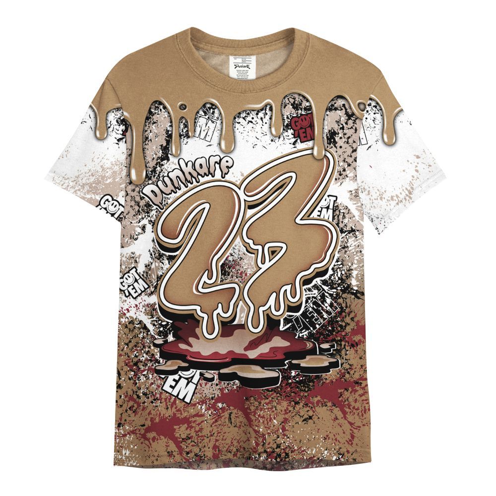 Shirt To Match Kobe 4 Gold Medal - Dripping 23 Drip All Over Print