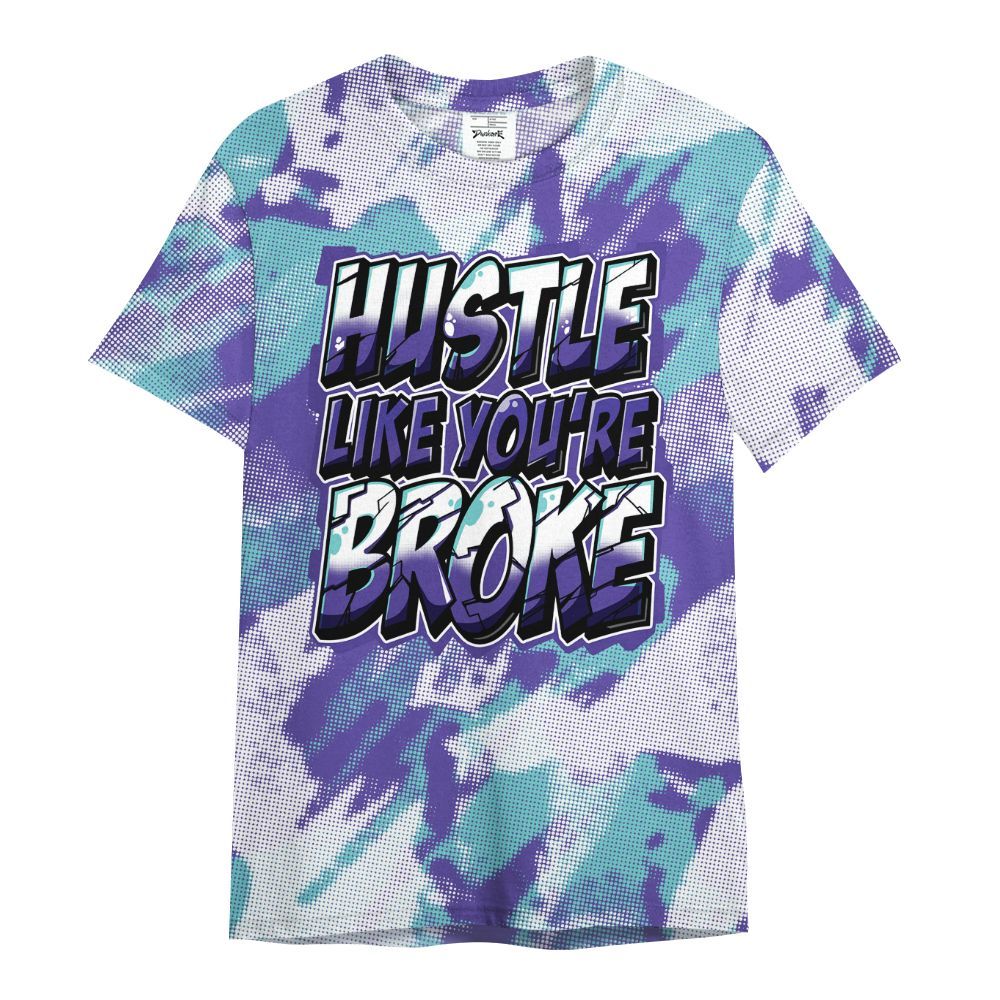 Shirt To Match Low Hornets 1s - Hustles Like Broke Abstract All Over Print