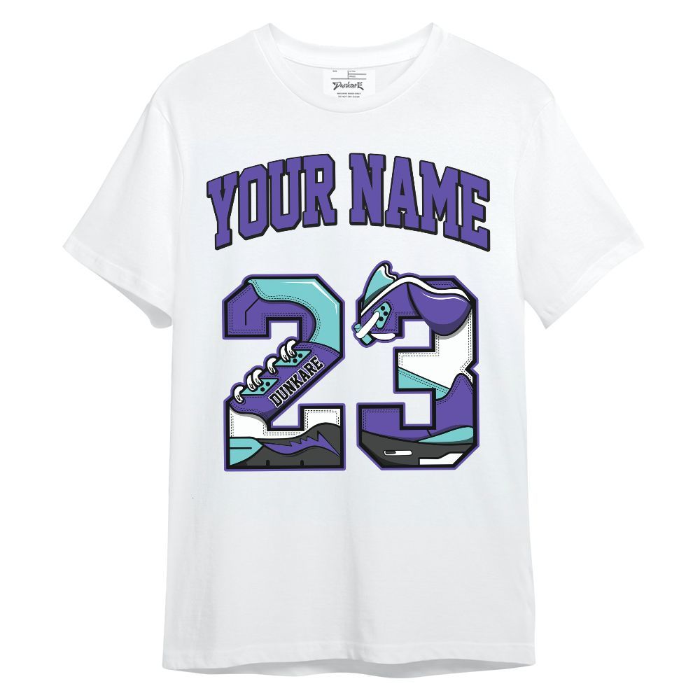 Shirt To Match Low Hornets 1s - Custom Name Number 23 5s Unisex Shirt