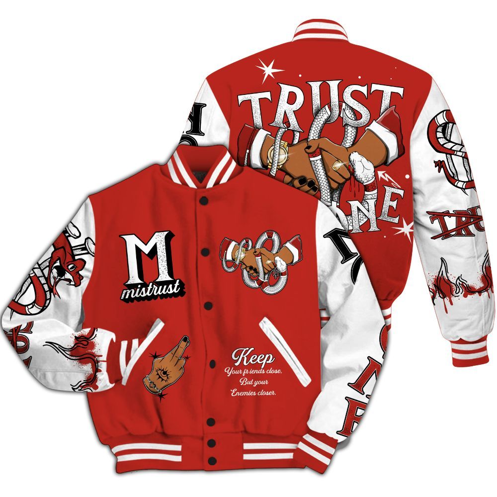 Varsity Jacket To Match Dunk Low St. Johns - Trust No One Snake-Bite Street Style All Over Print