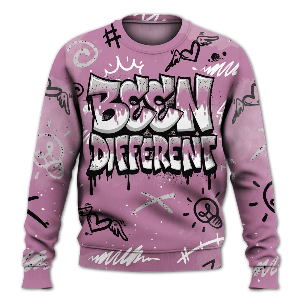 Sweatshirt To Match Neutral Grey Black White Orchid 4s - Drip Been Di2ferent All Over Print