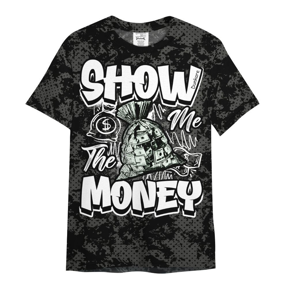 Shirt To Match Dunk Low Skateboards Black - Show Me The Money Retro All Over Print