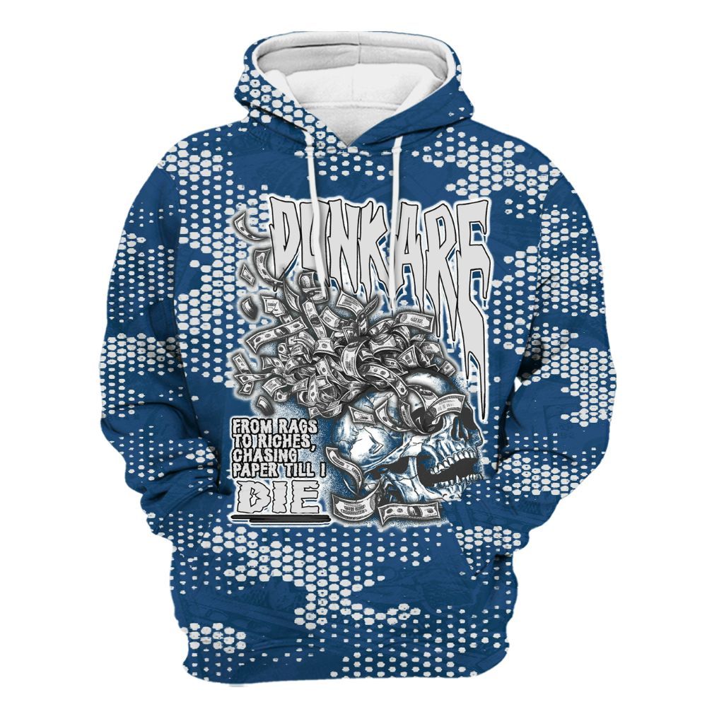 Hoodie To Match High OG Midnight Navy 1s - From Rags To Riches All Over Print