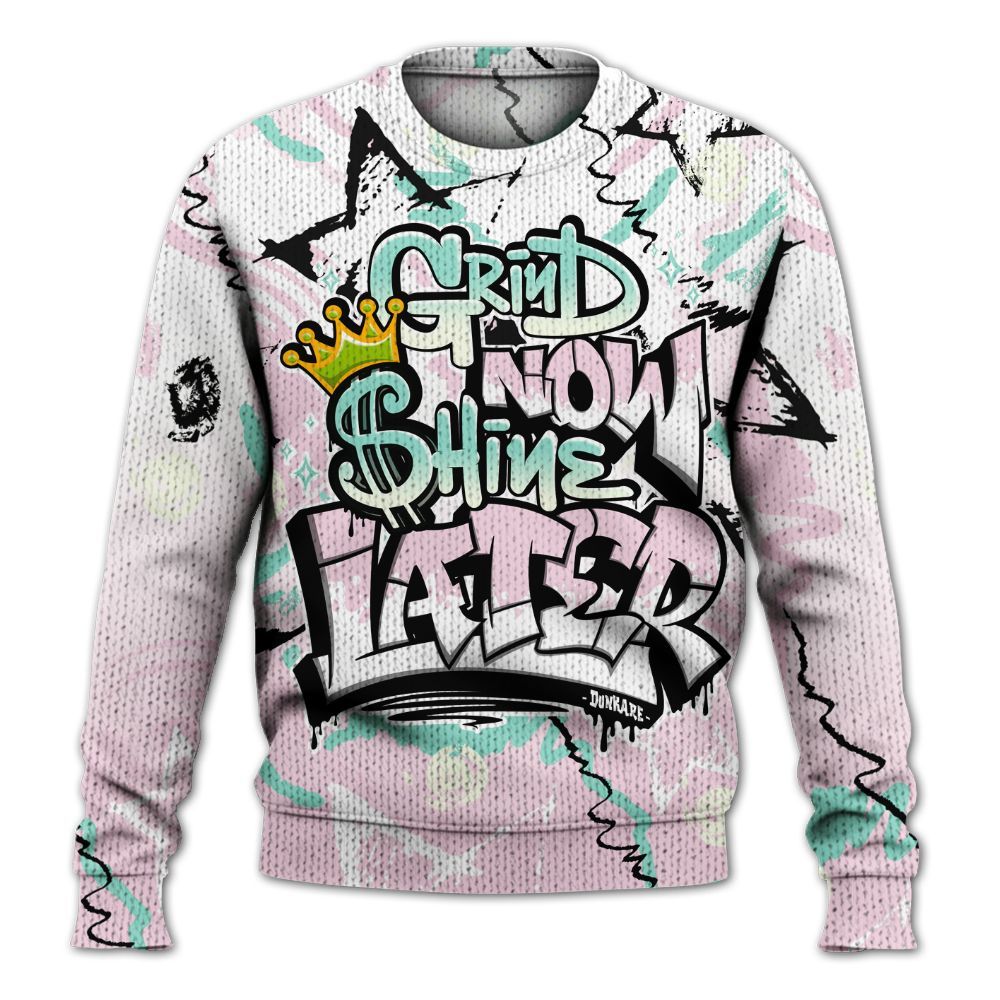 Knitted Sweater To Match Retro Easter 5s - Grind Shine Later Drip