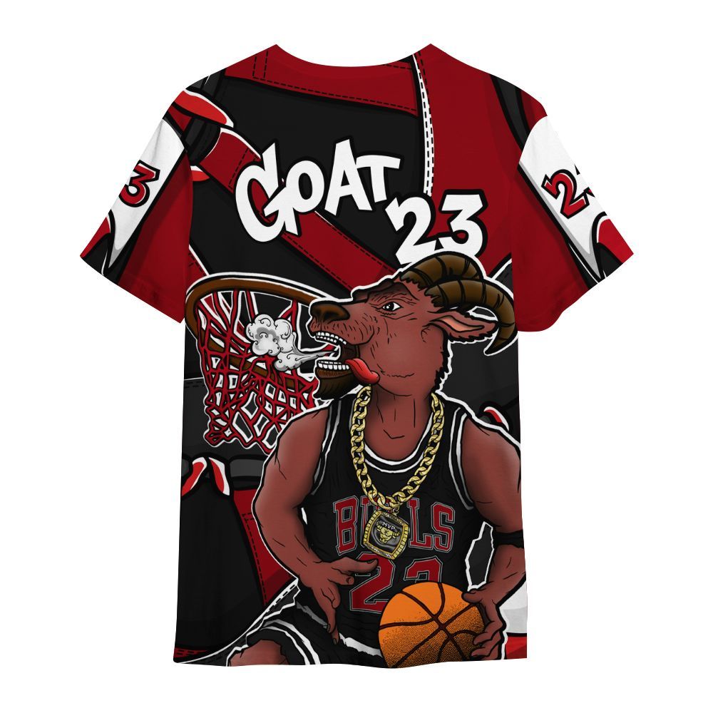 Shirt To Match Bred Velvet 11s - Number 23 Style 11s All Over Print