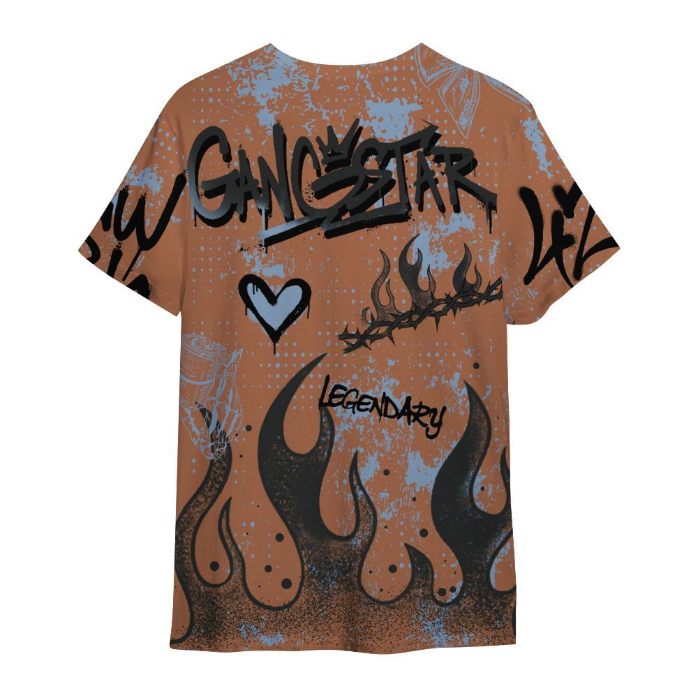 Shirt To Match Air Foamposite Metallic Copper - Paid In Full Lucky All Over Print