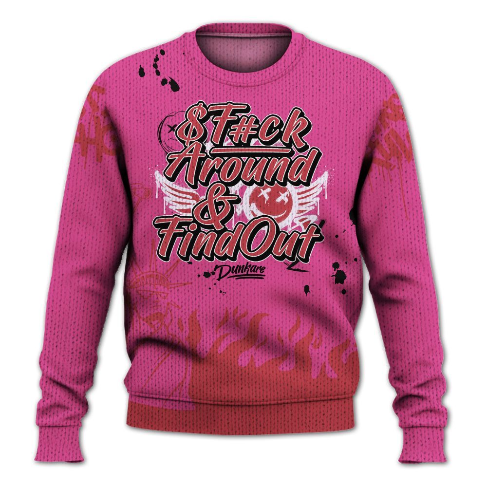 Knitted Sweater To Match KD 4 Aunt Pearl - Graphic Fck Around Find Out
