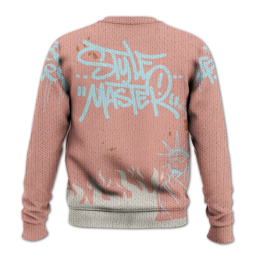 Knitted Sweater To Match Dunk Low Glacier Arctic - Graphic Fck Around Find Out