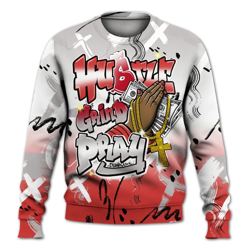 Sweatshirt To Match Scoot Zeros ODD City - Money Hustle Grind Pray All Over Print