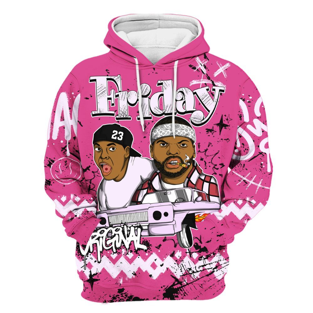 Hoodie To Match KD 4 Aunt Pearl - Friday Sneaker Crayon All Over Print