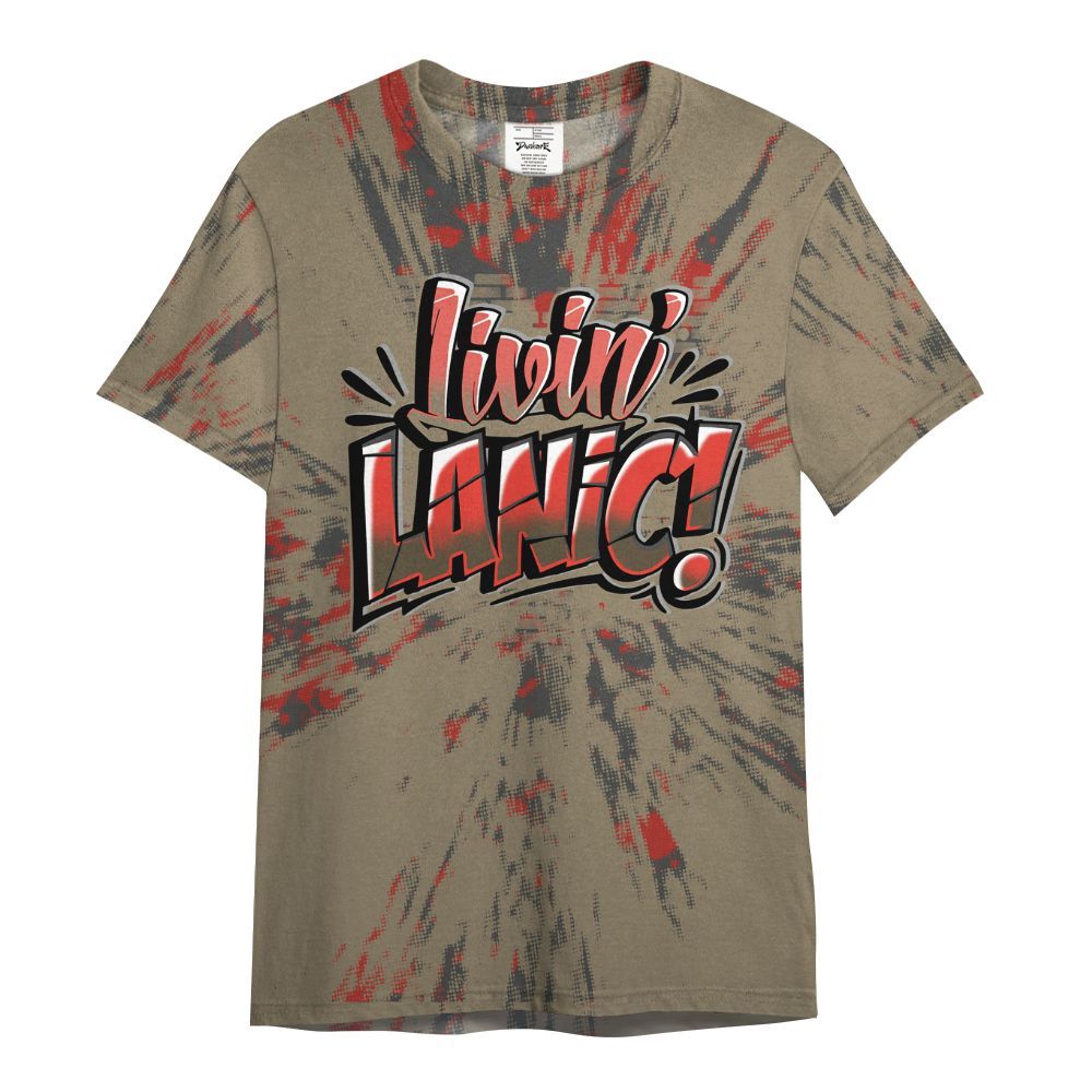 Shirt To Match Olive 9s - Living Large Graphic Luxury All Over Print