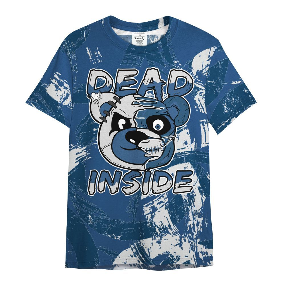 Shirt To Match High OG Midnight Navy 1s - Lifeless Bear Circle Slpash All Over Print
