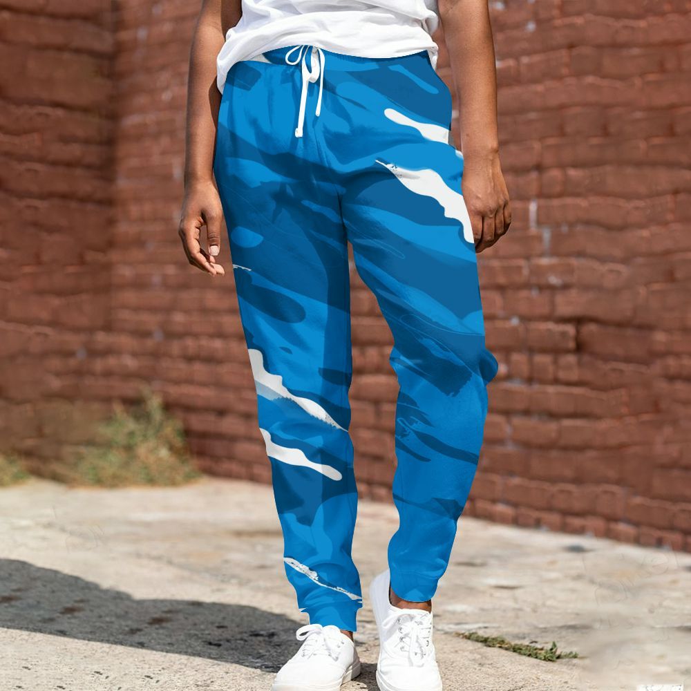 Sweatpant To Match Military Blue 4s - Colored All Over Print
