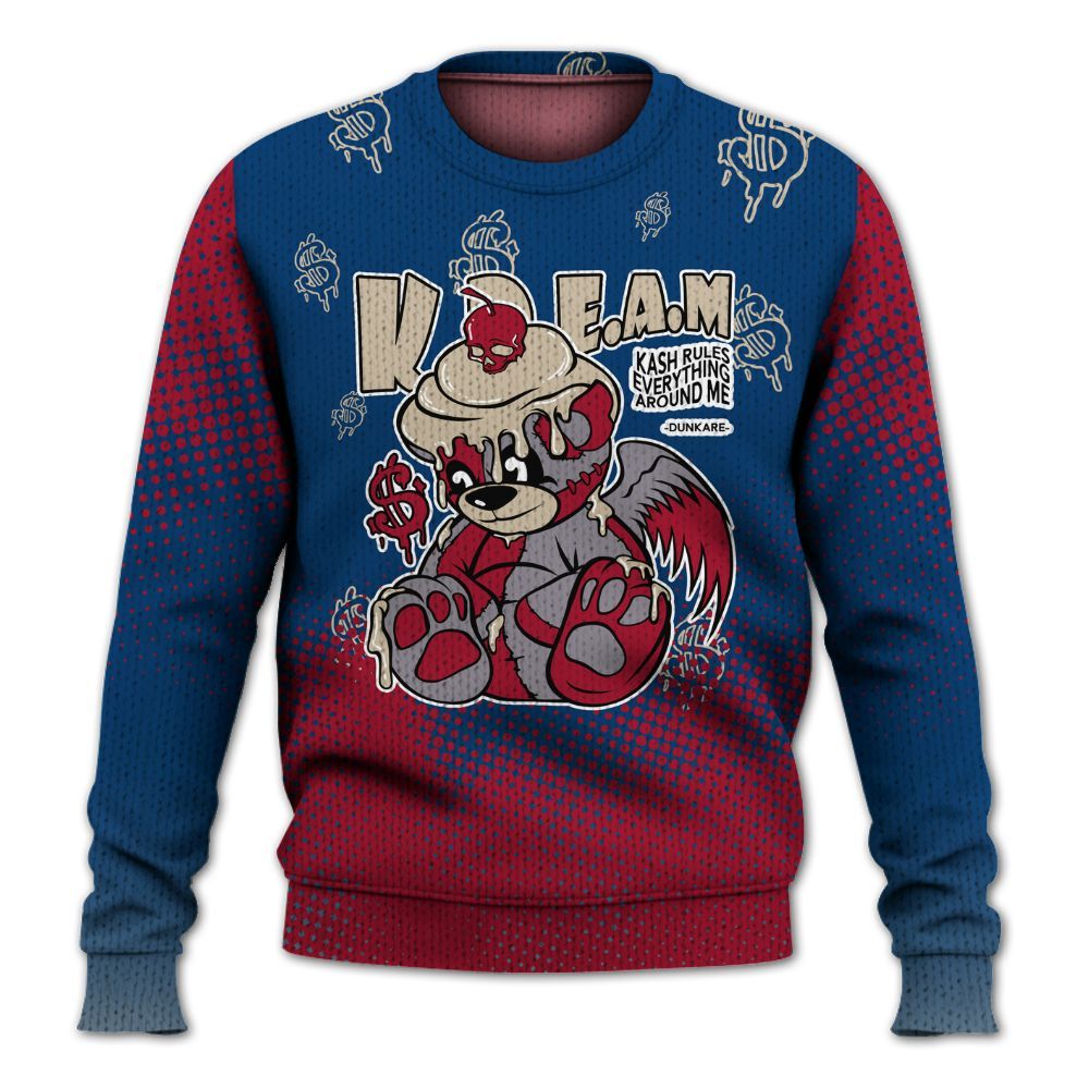 Knitted Sweater To Match Rare Air 4s - Loot Bear Unique Drip