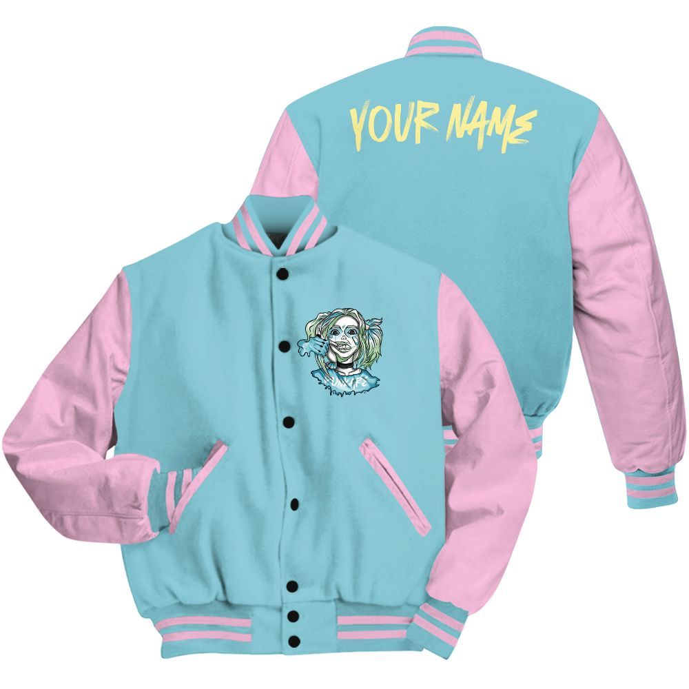 Varsity Jacket To Match SB Dunk Low Visty - Custom Name Bad Girl HAHA All Over Print