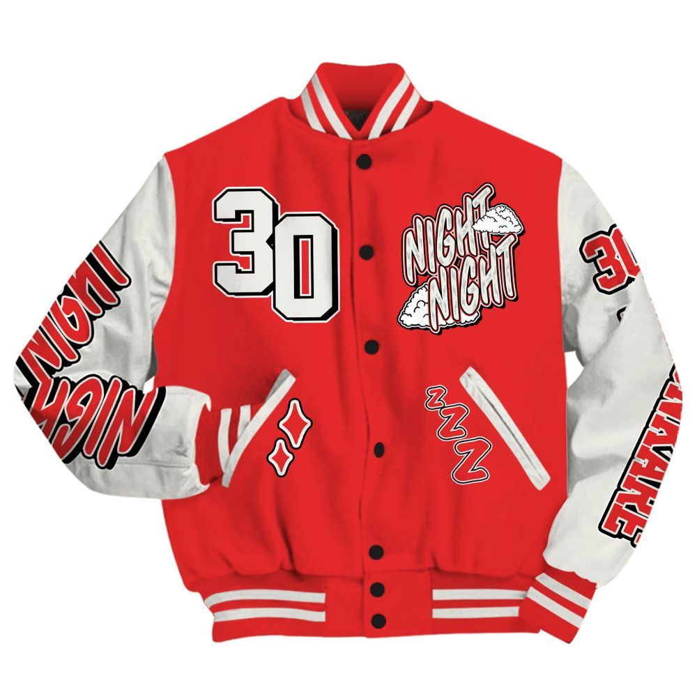 Varsity Jacket To Match Air Max 1 Jacquemus Red - Seeya Skeleton All Over Print