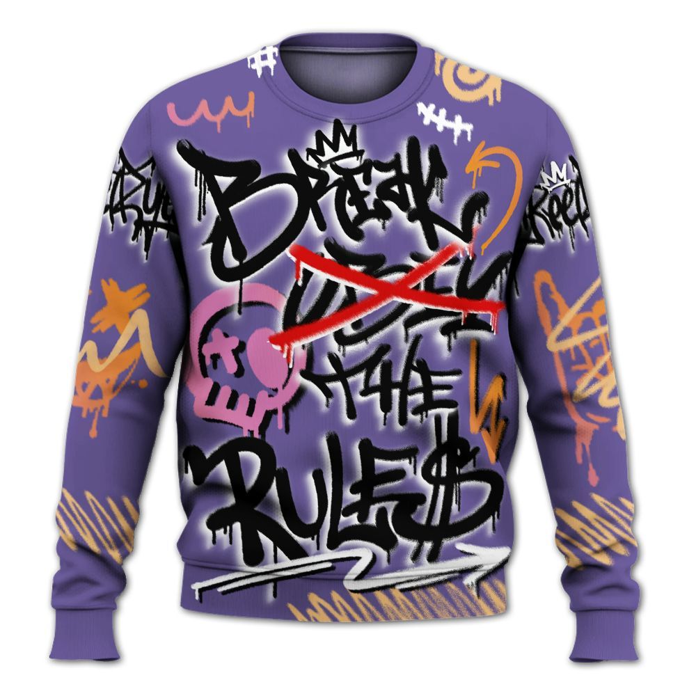 Sweatshirt To Match Book Sunset 1s - Break Rules Streetwear All Over Print
