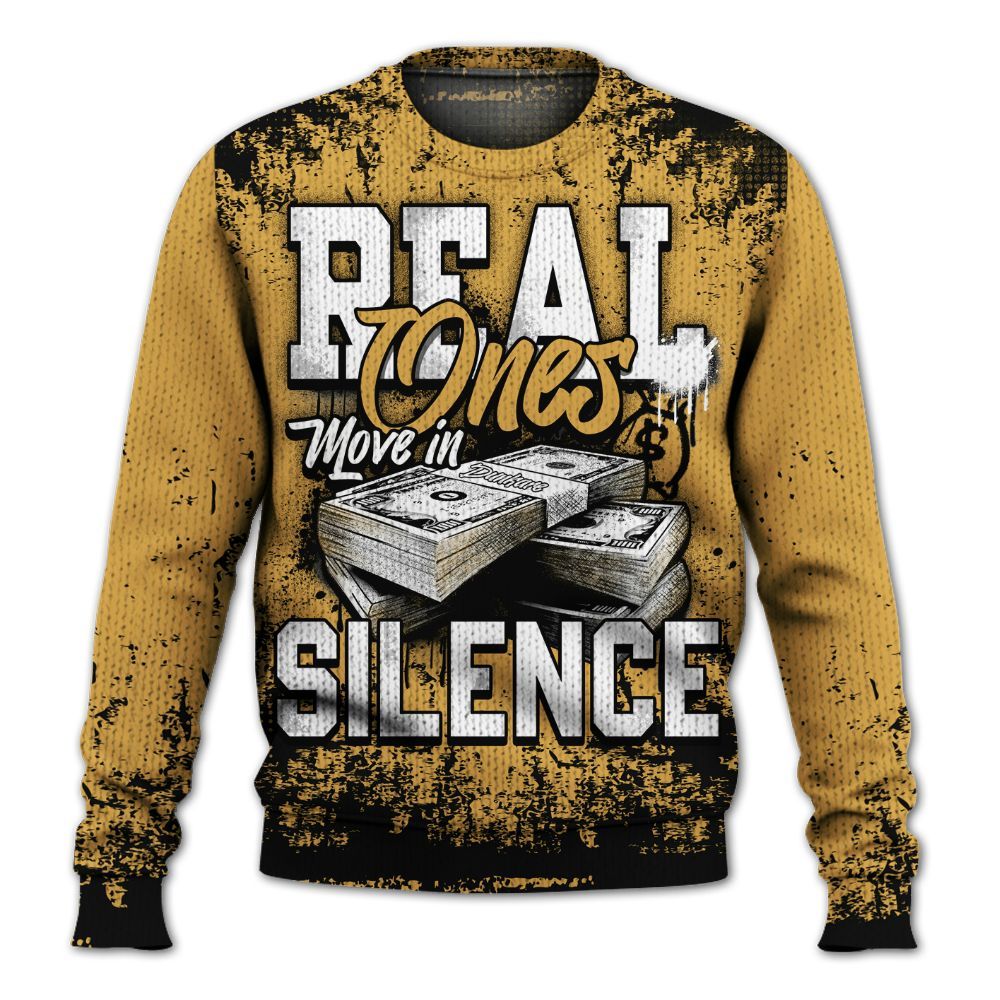 Knitted Sweater To Match Low OG Rookie Of The Year 1s - Move In Silence Money Street Retro
