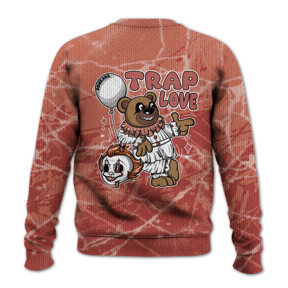 Knitted Sweater To Match Dune Red 13s - Trap Loves Bear Profound