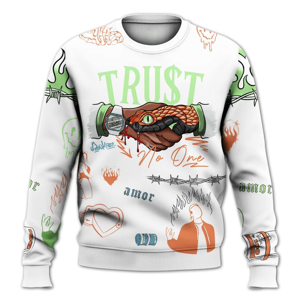 Sweatshirt To Match Kobe 9 Elite What The - Snake Trust No One All Over Print