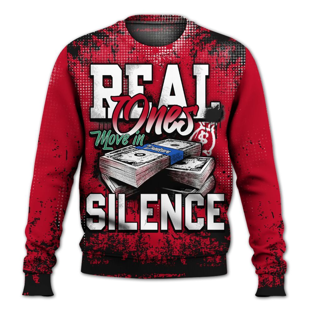 Sweatshirt To Match Miro 7s - Move In Silence Money Street Retro All Over Print