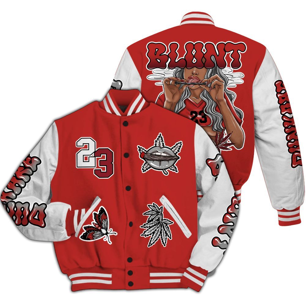 Varsity Jacket To Match Bred Reimagined 4s - Bluntz Unique All Over Print