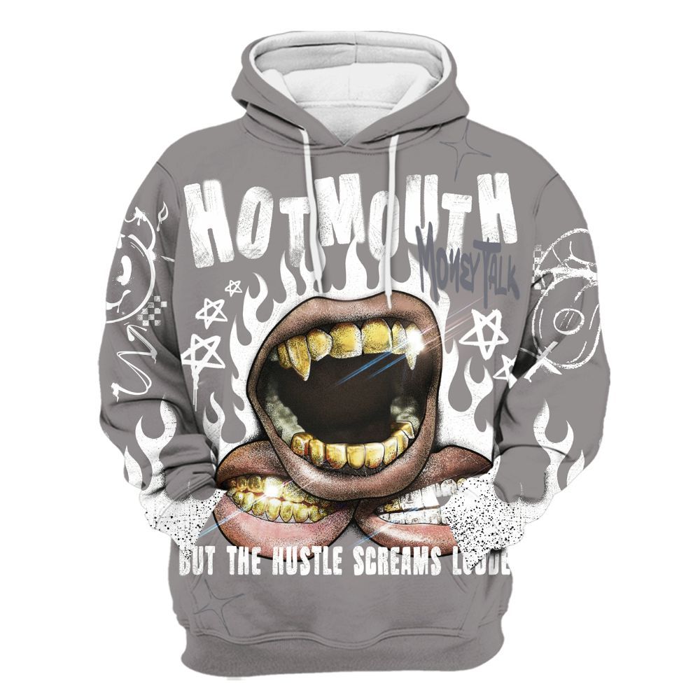 Hoodie To Match Cool Grey 11s - Mouth Burning Street Style All Over Print