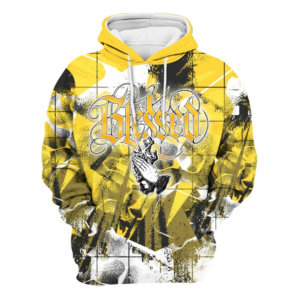 Hoodie To Match Mid New Love 2025 1s - God Blessed All Over Print