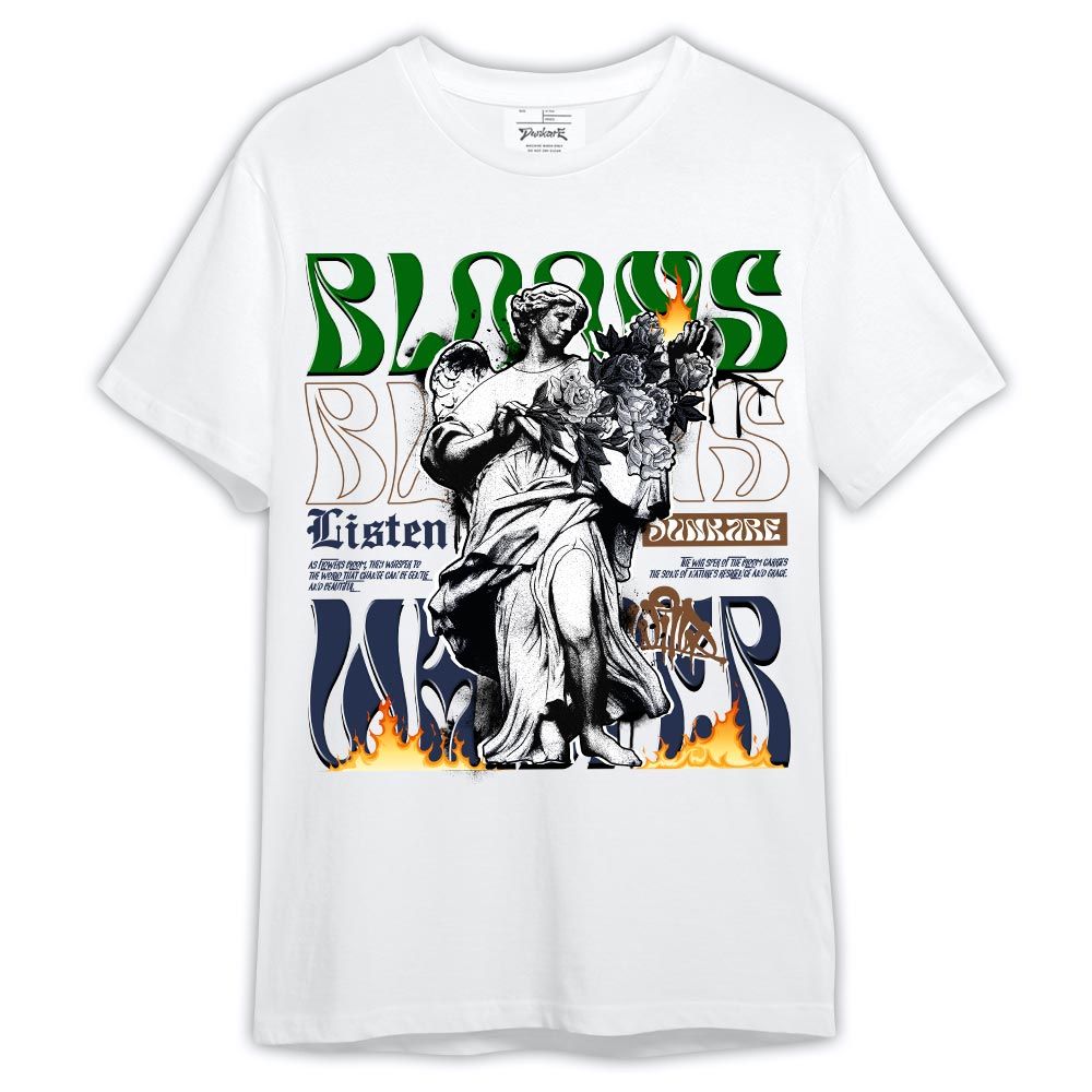 Shirt To Match Midnight Navy 13s - Blooms Whisper Shirt Outfit