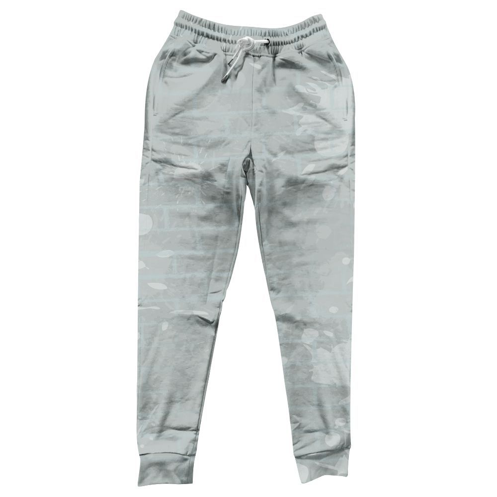 Sweatpant To Match Black Wolf Grey 12s - Brick All Over Print