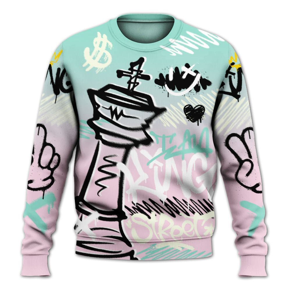 Sweatshirt To Match Retro Easter 5s - Street King Chess Streetwear All Over Print