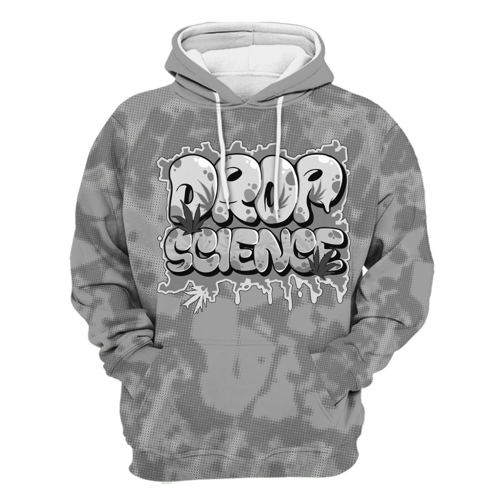 Hoodie To Match Black Wolf Grey 12s - Drop Science Street All Over Print