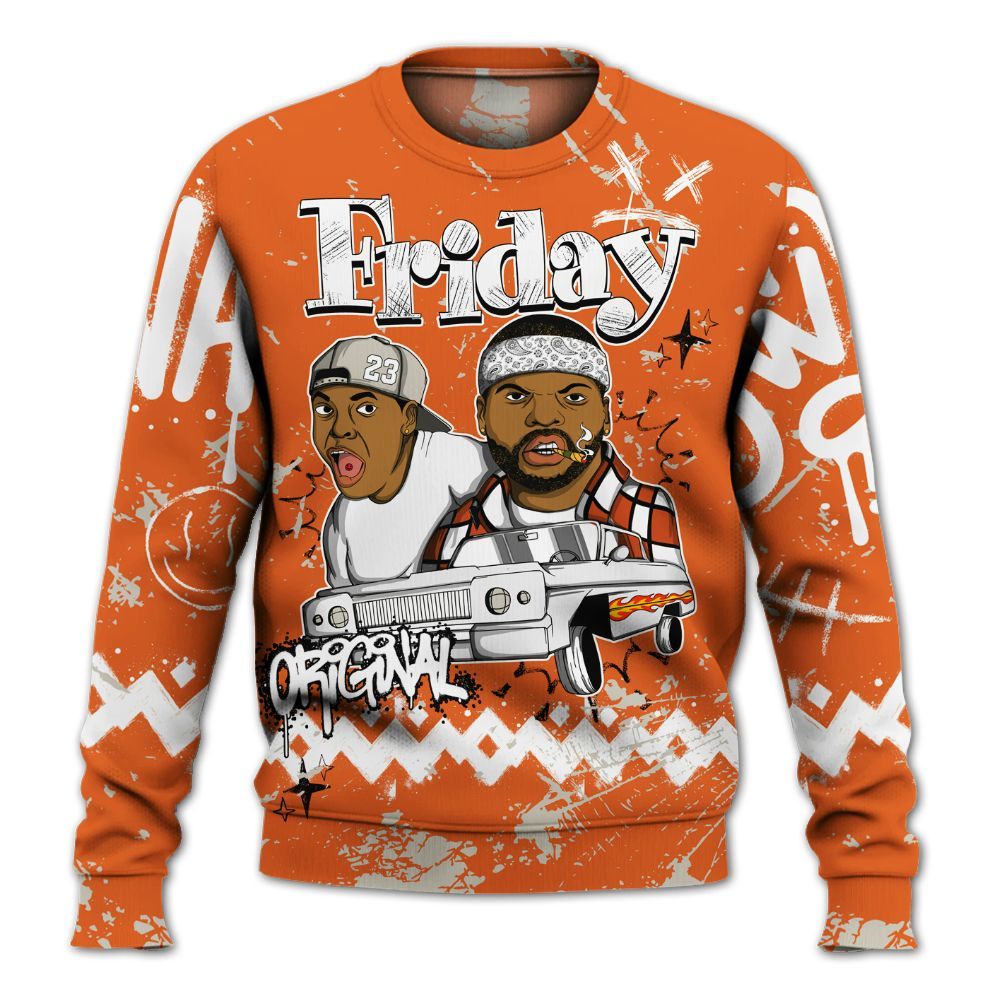 Sweatshirt To Match High OG Starfish 1s - Friday Sneaker Crayon All Over Print